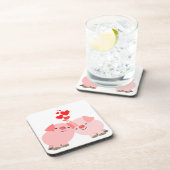 Stomme Cartoon Varkens in Onderzetters van Liefde (Rechterzijde)