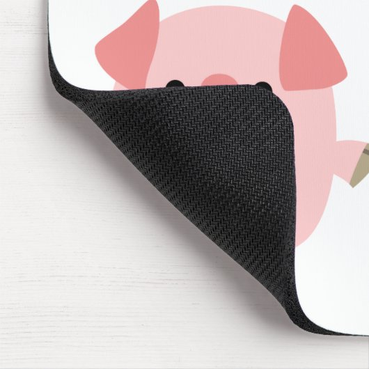 Stomme Cartoon varkens op een loopmuizepad Muismat (Hoek)