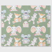 Stomme cartoons voor kinderen die papier verpakken (Vlak)