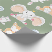 Stomme cartoons voor kinderen die papier verpakken (Hoek)