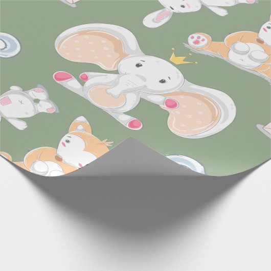 Stomme cartoons voor kinderen die papier verpakken (Hoek)