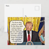 Stomme citaten van Donald Trump Keepsakes Briefkaart (Voorkant / Achterkant)