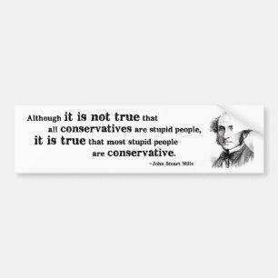 Stomme conservatieven bumpersticker