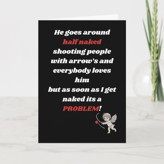 Stomme Cupid Bedankkaart (Voorkant)