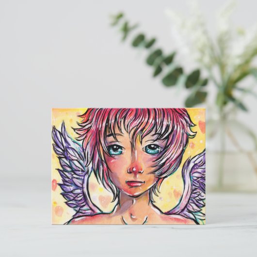 Stomme Cupid Briefkaart (Staand voorkant)