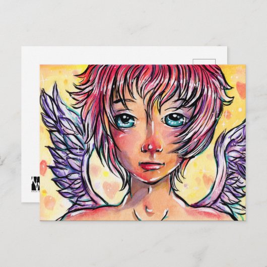 Stomme Cupid Briefkaart (Voorkant / Achterkant)