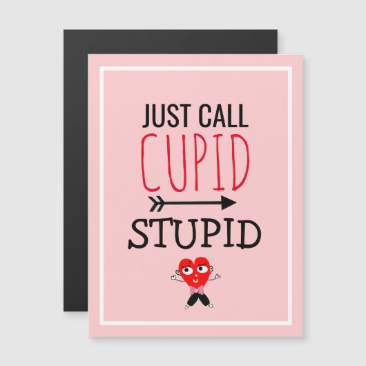 Stomme Cupid Funny Anti-Valentijnse  Quote Singles (Voorkant / Achterkant)