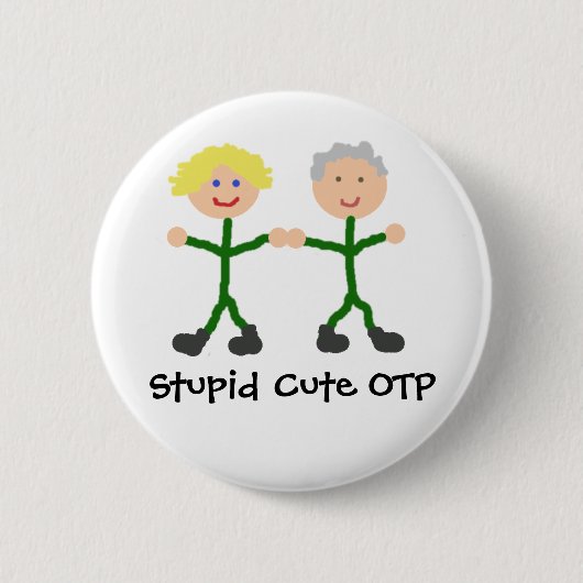 Stomme Cute OTP Sam/Jack-knop Ronde Button 5,7 Cm (Voorkant)