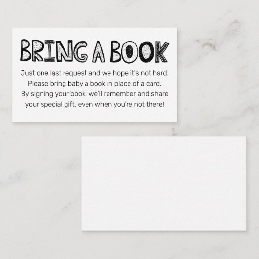 Stomme deukelboeken voor Baby Informatiekaartje (Voorkant / Achterkant)