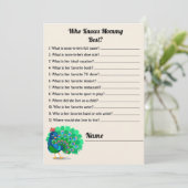 Stomme die het beste Baby shower van mama kent Kaart (Staand voorkant)