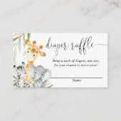 Stomme dieren geslachtsneutrale diapelloten informatiekaartje (Voorkant)