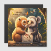 Stomme dieren met een liefdeskaart (Voorkant / Achterkant)