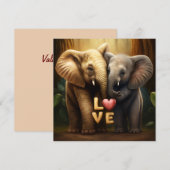 Stomme dieren met een liefdeskaart (Voorkant / Achterkant)