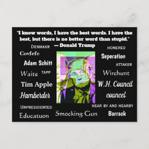 Stomme dingen die Trump heeft gezegd of gespeld Briefkaart