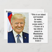 Stomme dingen die Trump zegt, Briefkaart Keepasje (Voorkant / Achterkant)