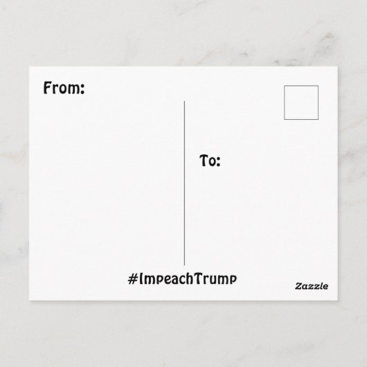 Stomme dingen die Trump zegt, Briefkaart Keepasje (Achterkant)