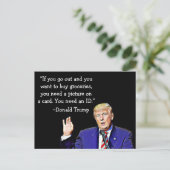 Stomme dingen Donald Trump zegt Briefkaarten (Staand voorkant)