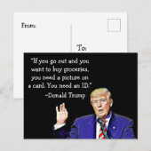 Stomme dingen Donald Trump zegt Briefkaarten (Voorkant / Achterkant)