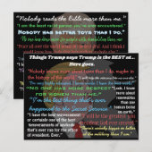 Stomme dingen Donald Trump zegt Briefkaarten (Voorkant / Achterkant)