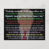 Stomme dingen Donald Trump zegt Briefkaarten (Achterkant)