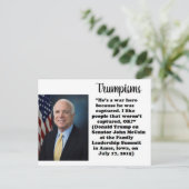 Stomme Dingen Trump zei Briefkaart Souvenir (Staand voorkant)