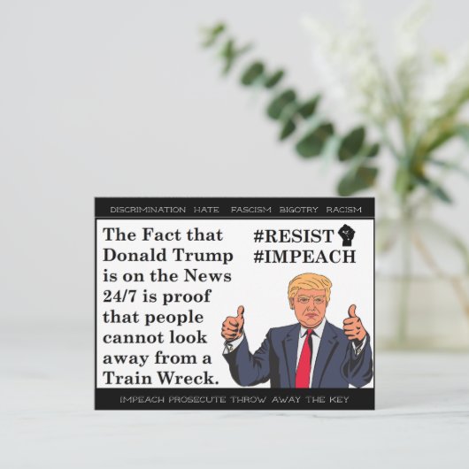 Stomme Dingen Trump zei Briefkaart Souvenir (Staand voorkant)