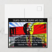 Stomme Dingen Trump zei Briefkaart Souvenir (Voorkant / Achterkant)