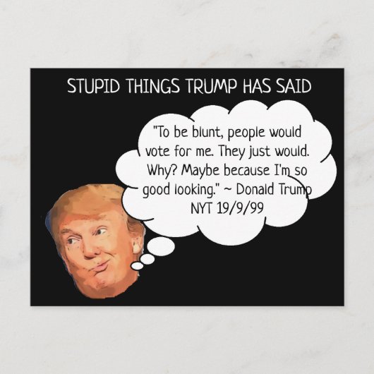 Stomme Dingen Trump zei Briefkaart Souvenir (Voorkant)