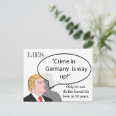 Stomme Dingen Trump zei Briefkaart Souvenir (Staand voorkant)