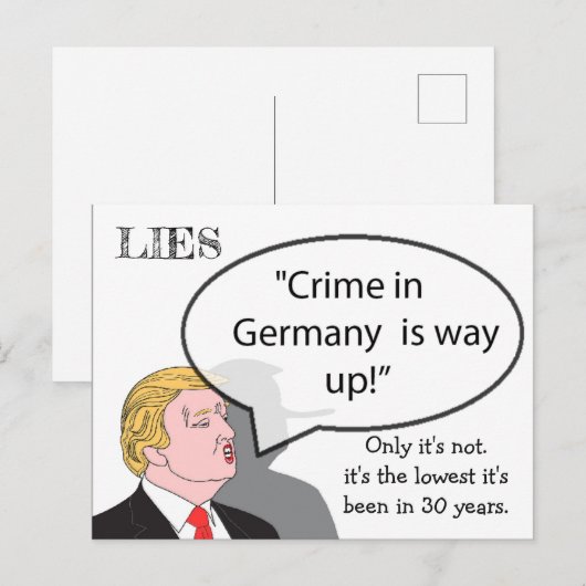 Stomme Dingen Trump zei Briefkaart Souvenir (Voorkant / Achterkant)