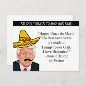 Stomme Dingen Trump zei Briefkaart Souvenir (Voorkant / Achterkant)