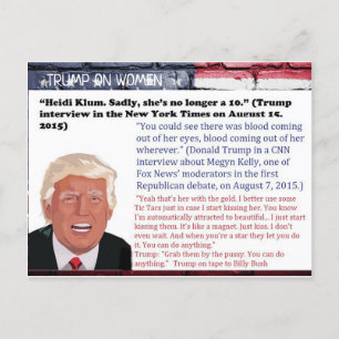 Stomme Dingen Trump zei Briefkaart Souvenir