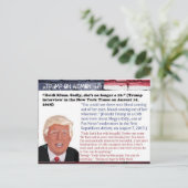 Stomme Dingen Trump zei Briefkaart Souvenir (Staand voorkant)