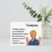 Stomme Dingen Trump zei Briefkaart Souvenir (Staand voorkant)