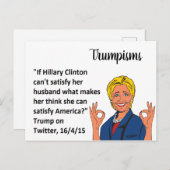 Stomme Dingen Trump zei Briefkaart Souvenir (Voorkant / Achterkant)