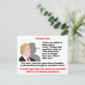 Stomme Dingen Trump zei Briefkaart Souvenir (Staand voorkant)