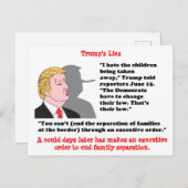 Stomme Dingen Trump zei Briefkaart Souvenir (Voorkant / Achterkant)