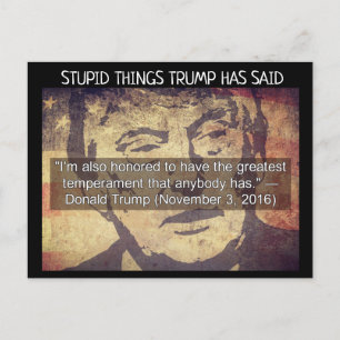 Stomme Dingen Trump zei Briefkaart Souvenir