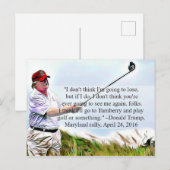 Stomme Dingen Trump zei Briefkaart Souvenir (Voorkant / Achterkant)