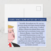 Stomme Dingen Trump zei Briefkaart Souvenir (Voorkant / Achterkant)