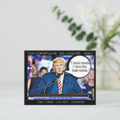Stomme Dingen Trump zei Briefkaart Souvenir (Staand voorkant)