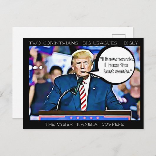 Stomme Dingen Trump zei Briefkaart Souvenir (Voorkant / Achterkant)