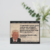 Stomme Dingen Trump zei Briefkaart Souvenir (Staand voorkant)