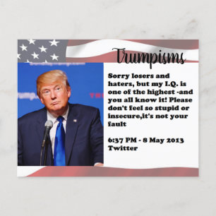 Stomme Dingen Trump zei Briefkaart Souvenir
