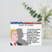 Stomme Dingen Trump zei Briefkaart Souvenir (Staand voorkant)