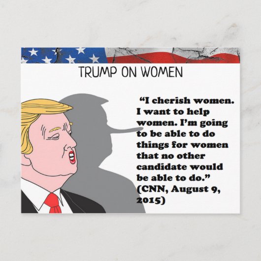 Stomme Dingen Trump zei Briefkaart Souvenir (Voorkant)
