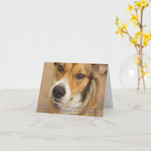 Stomme Dingen zeggen wij -1- Kaart (Gele Bloem)