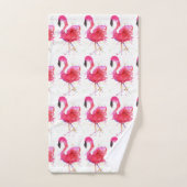 Stomme en kleurrijke roze flamingo Bathroom-handdo Bad Handdoek (Handdoek)