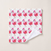 Stomme en kleurrijke roze flamingo Bathroom-handdo Bad Handdoek (Wasdoekje)