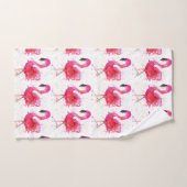 Stomme en kleurrijke roze flamingo Bathroom-handdo Bad Handdoek (Handdoek)